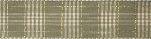 Berisfords Rustic Plaid Ribbon Cloudy