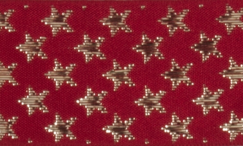 Berisfords Galaxy Ribbon (Value Roll) Red/Gold
