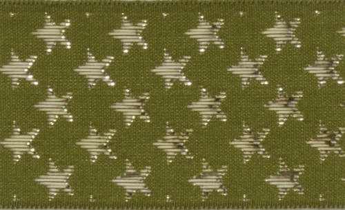 Berisfords Galaxy Ribbon (Value Roll) Cypress/Gold