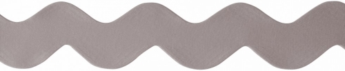 Berisfords Ric Rac Ribbon Silver Grey
