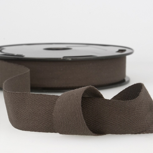 Stephanoise Cotton Herringbone Twill Tape Brown