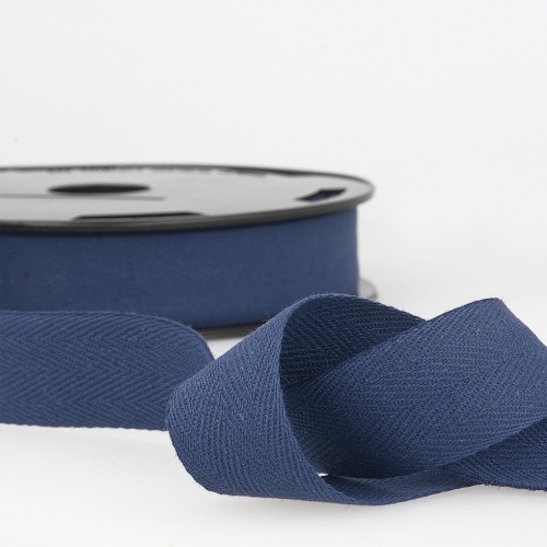 Stephanoise Cotton Herringbone Twill Tape Navy Blue