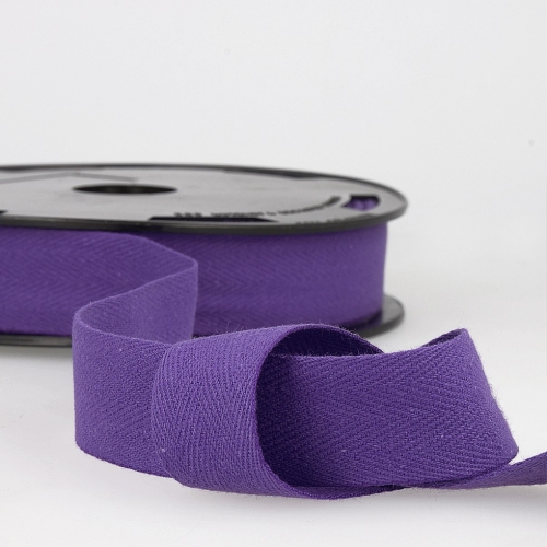 Stephanoise Cotton Herringbone Twill Tape Violet