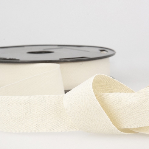 Stephanoise Cotton Herringbone Twill Tape Ivory