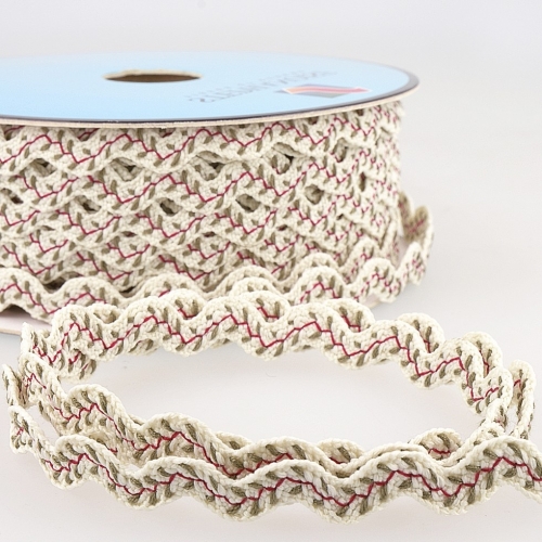 Stephanoise Fancy Ric Rac Trim Ivory