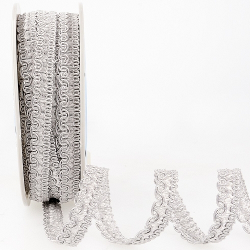 Stephanoise Rayon Braid Trim Light Grey