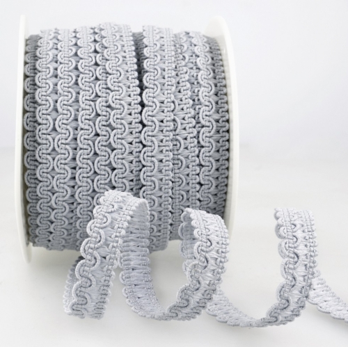 Stephanoise Rayon Braid Trim Light Grey