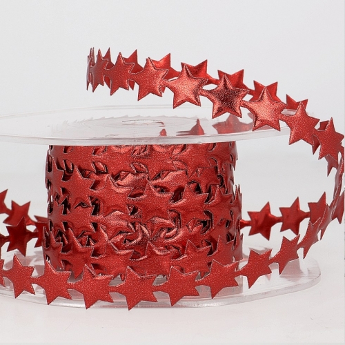 Stephanoise Heart Garland Trim Red