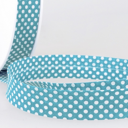Stephanoise Dotty Bias Binding Tape Peacock