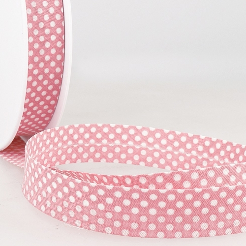 Stephanoise Dotty Bias Binding Tape Light Pink