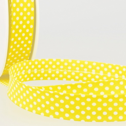 Stephanoise Dotty Bias Binding Tape Yellow
