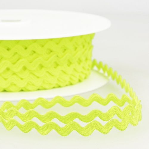 Stephanoise Ric Rac Trim Neon Green