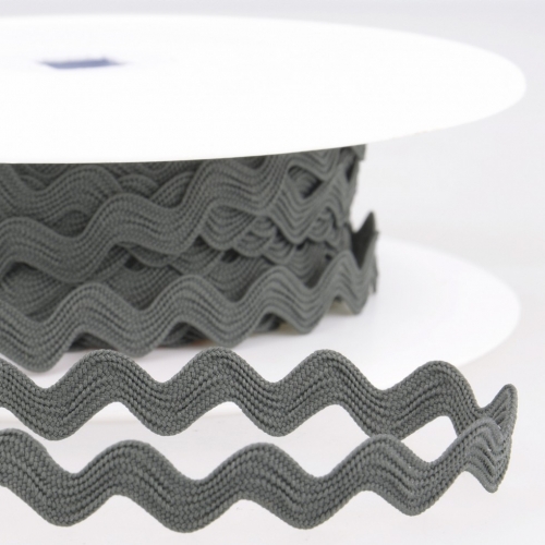Stephanoise Ric Rac Trim Graphite Grey