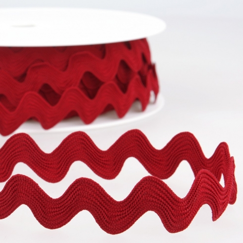 Stephanoise Ric Rac Trim Deep Red