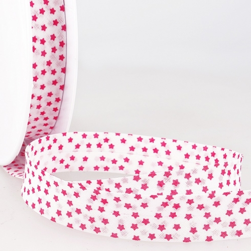 Stephanoise Stars Bias Binding Tape Red