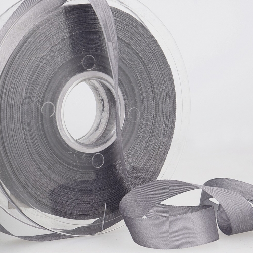 Stephanoise Fine Silk Ribbon Dark Grey