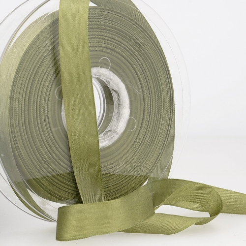 Stephanoise Fine Silk Ribbon Khaki