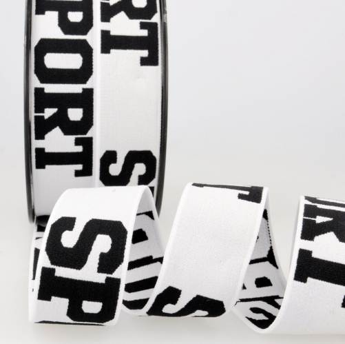 Stephanoise Sport Waistband Elastic White Black