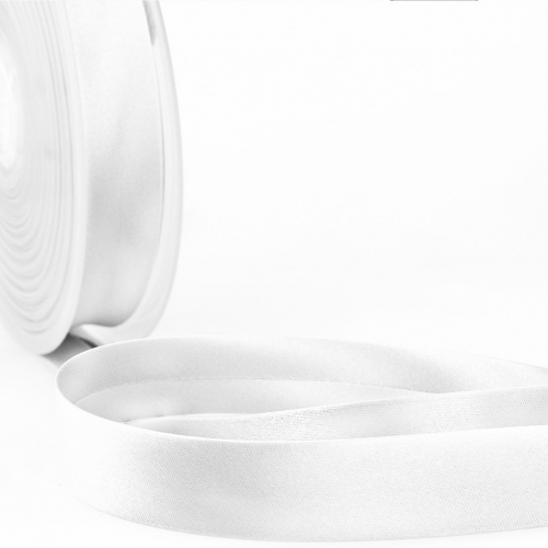Stephanoise Satin Bias Binding Tape White