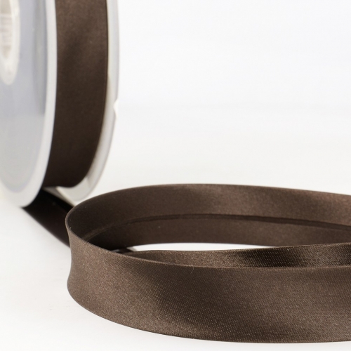 Stephanoise Satin Bias Binding Tape Brown