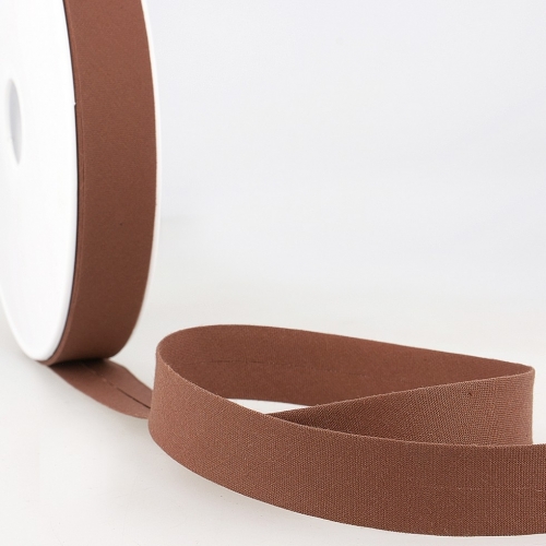 Stephanoise Polycotton Bias Binding Tape Light Coffee Brown