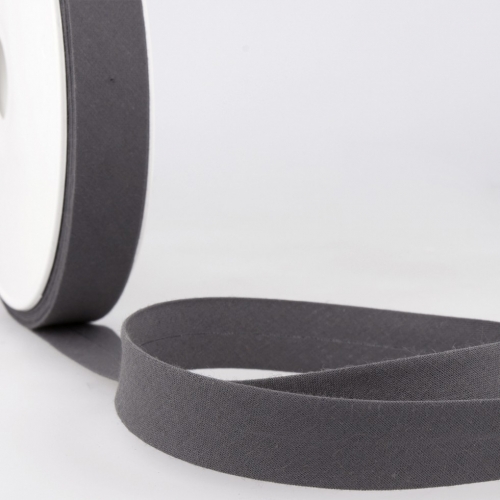 Stephanoise Polycotton Bias Binding Tape Elephant Grey