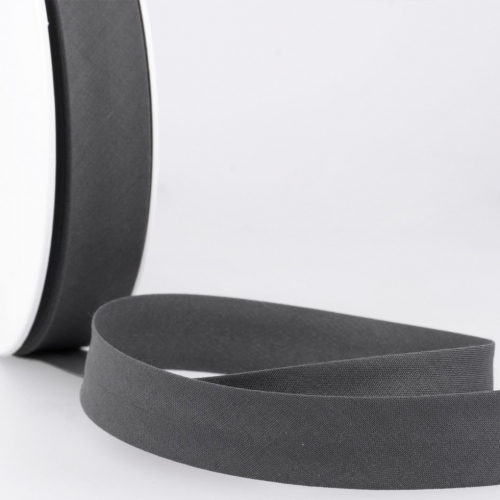 Stephanoise Polycotton Bias Binding Tape Dark Grey
