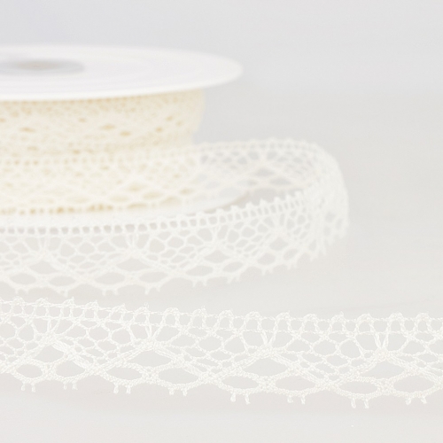 Stephanoise Cotton Lace Trim Ivory