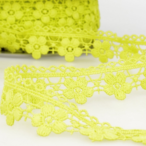 Stephanoise Guipure Lace Trim Anise Green