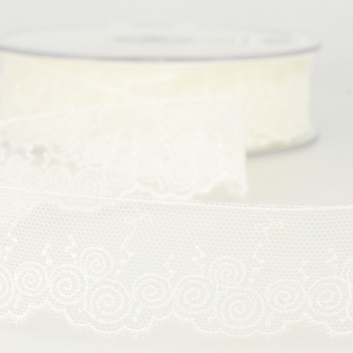 Stephanoise Valenciennes Lace Trim Ivory