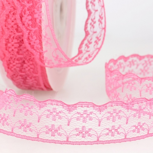 Stephanoise Rachel Lace Trim Fuchsia Pink