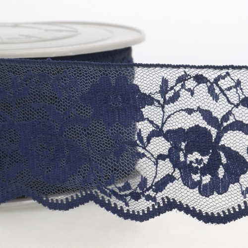 Stephanoise Rachel Lace Trim Dark Navy