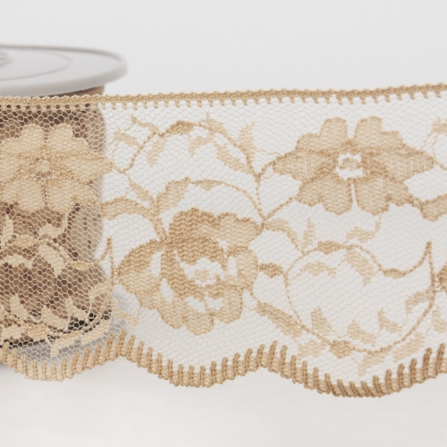 Stephanoise Rachel Lace Trim Mocha Brown