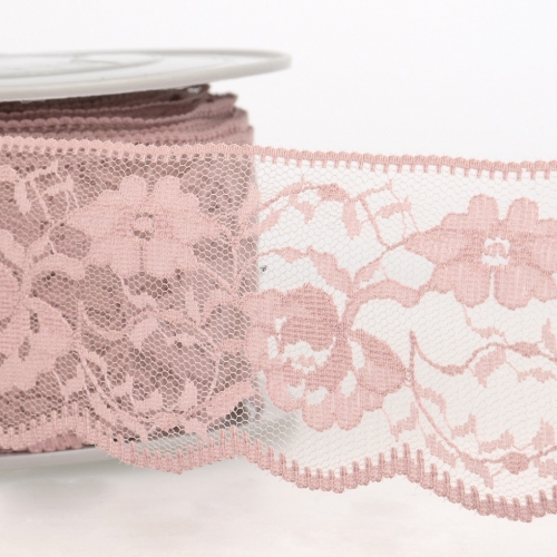 Stephanoise Rachel Lace Trim Rose Pink