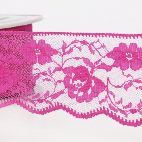 Stephanoise Rachel Lace Trim Bright Pink
