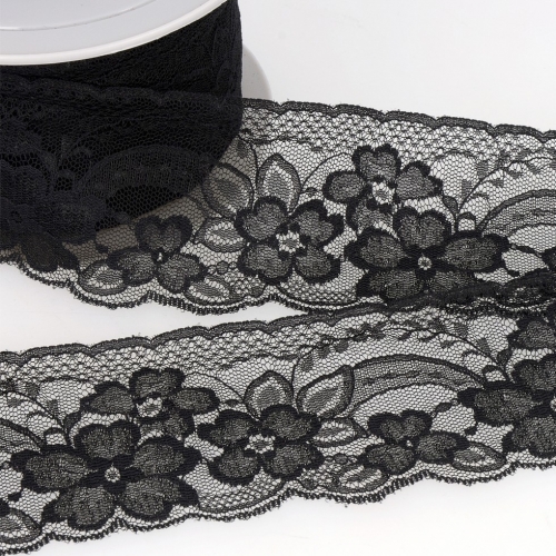 Stephanoise Rachel Lace Trim Black