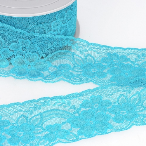 Stephanoise Rachel Lace Trim Turquoise Blue