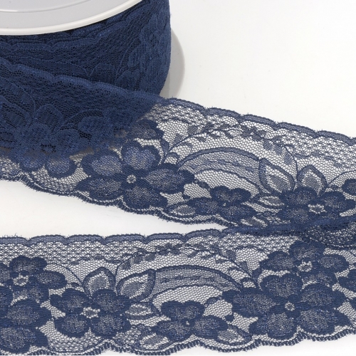 Stephanoise Rachel Lace Trim Navy Blue