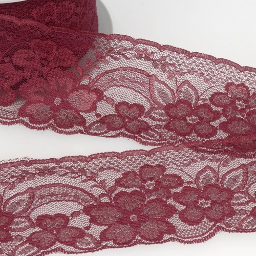 Stephanoise Rachel Lace Trim Burgundy