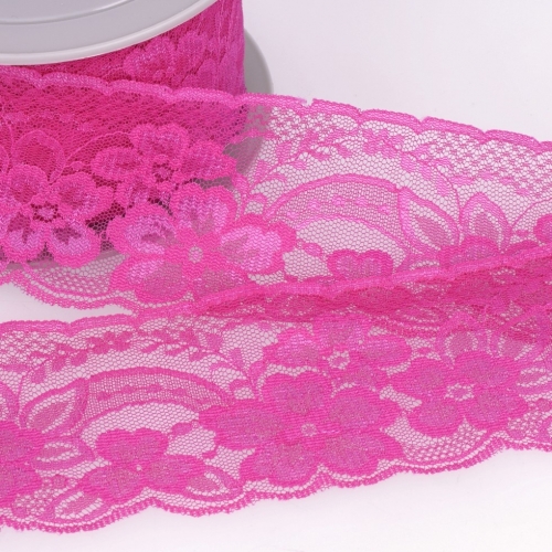 Stephanoise Rachel Lace Trim Raspberry
