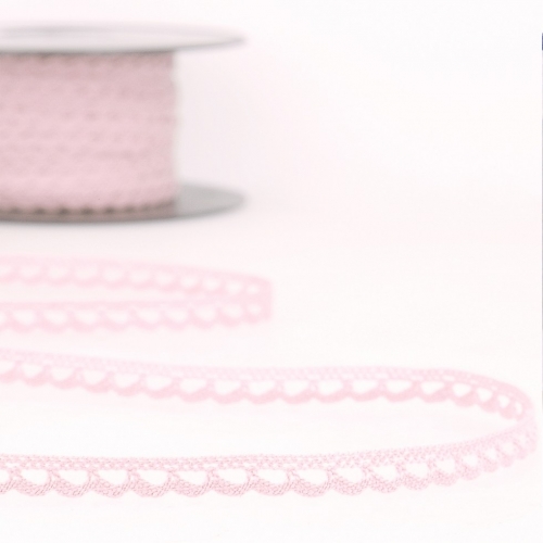 Stephanoise Cotton Lace Trim Light Pink