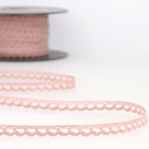 Stephanoise Cotton Lace Trim Pink