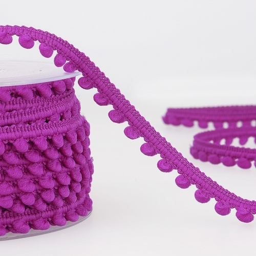 Stephanoise Pom Pom Trim Plum