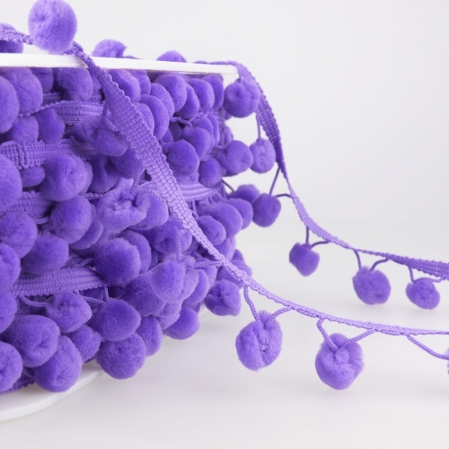 Stephanoise Pom Pom Trim Lilac