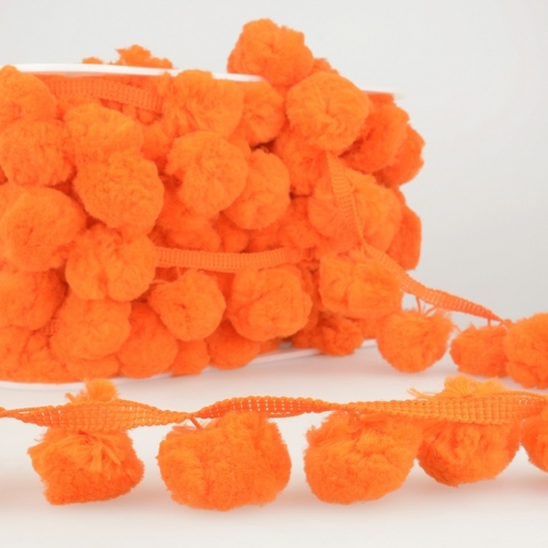 Stephanoise Pom Pom Trim Orange