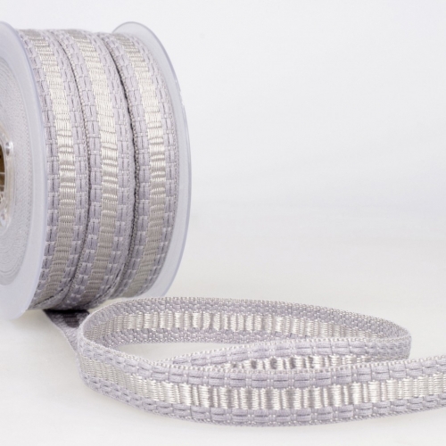 Stephanoise Flat Braid Trim Light Grey