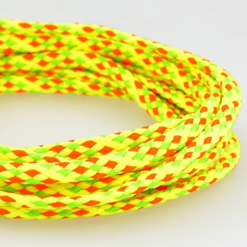 Stephanoise Round Polyester Cord Neon Yellow Multi