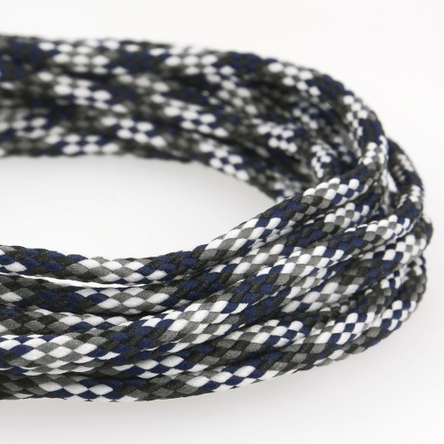 Stephanoise Round Polyester Cord Black White