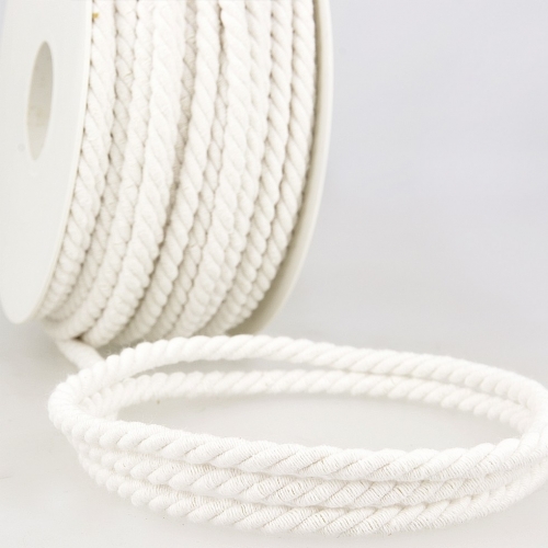 Stephanoise Round Cotton Cord White
