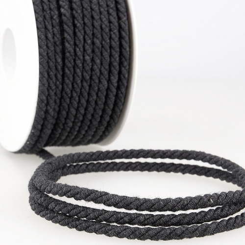 Stephanoise Round Cotton Cord Dark Grey